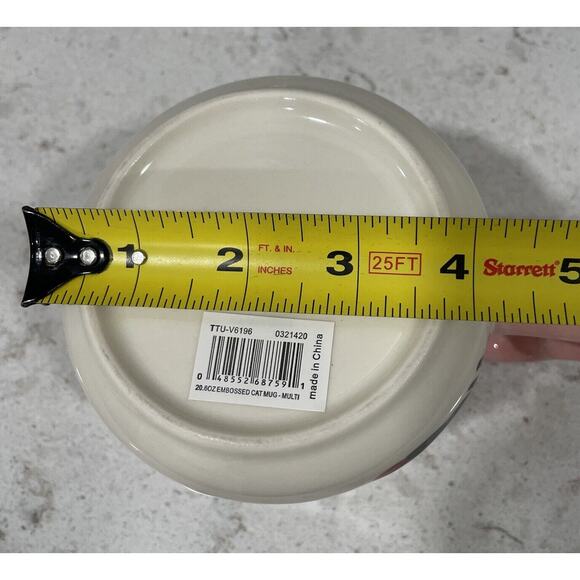 CATS 3D Pet Love Hearts Ceramic 20.6 Oz Cat Coffee Tea Mug Valentine's Day Gift - Picture 15 of 15